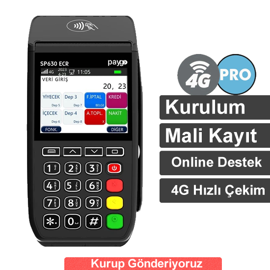Paygo SP630 ECR 4g Pro Yazarkasa Pos